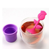 Flowerpot silicone tea infuser-rose