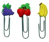 Fruit Silicone bookmark paperclip